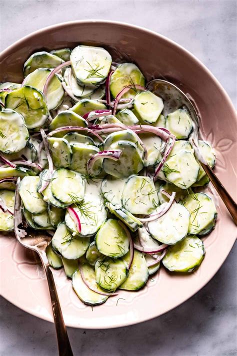 Greek Yogurt Cucumber Salad - Creamy & Healthy Recipe
