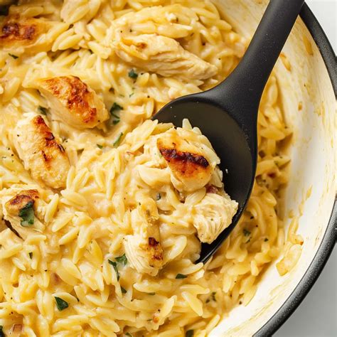 Creamy One-Pot Chicken Orzo - Chef Mia Recipes