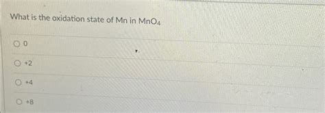 Image result for Oxidation State of MN in MnO2