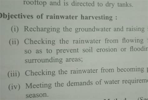 conclusion on rain water harvesting about 100-200 words - Brainly.in