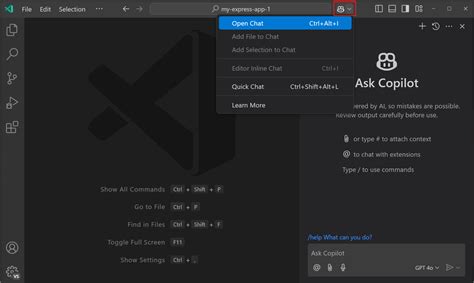 Getting started with Copilot Chat in VS Code