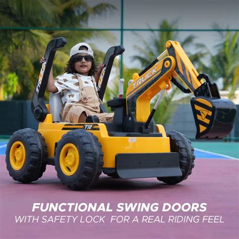 EMotorad Formula Fun Fully Working Excavator Ride-On for Kids | Batter ...