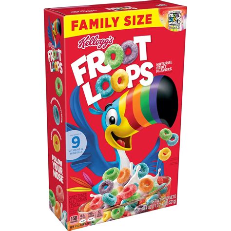 Buy Kellogg's Froot Loops Cold Breakfast Cereal, Fruit Flavored ...