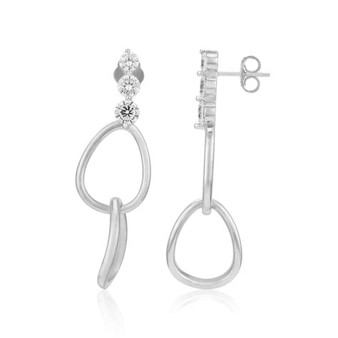 Modern Loop Hoop 925 Sterling Silver Earrings for Women – Vendi