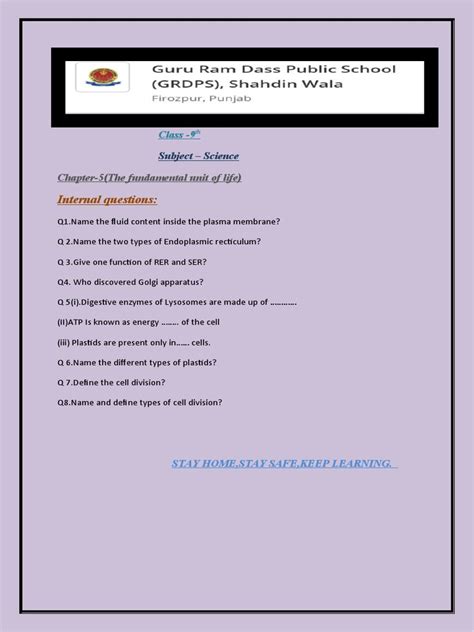 Image result for 9th Standard Science Second Assignment