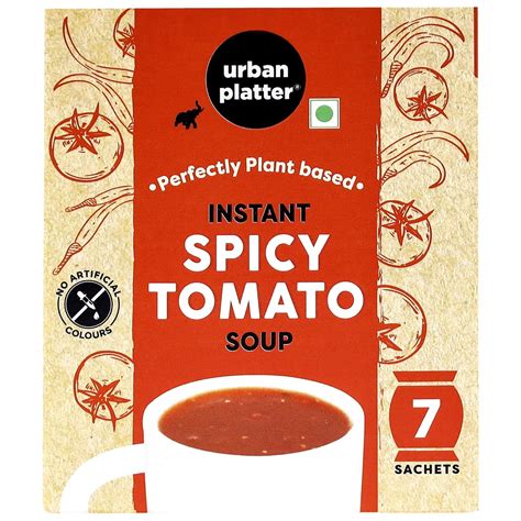 Urban Platter Instant Spicy Tomato Cup Soup, 140g (7 Sachets) : Amazon ...