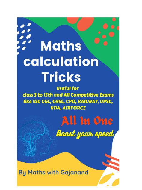 Image result for Maths Tricks for Fast Calculation PDF