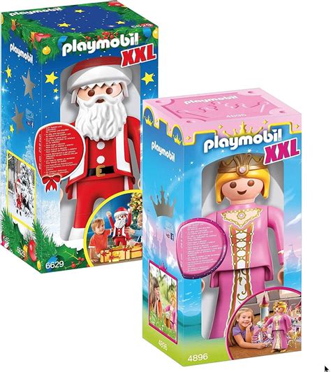 PLAYMOBIL 4896 XXL Princesa y 6629 XXL Santa Claus: Amazon.es: Juguetes y juegos