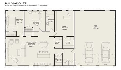 Shouse Floor Plans & Shop House Plans | Free Designs