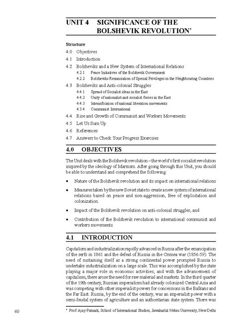 Unit-4 significance of the Bolshevik revolutio - Historical ...