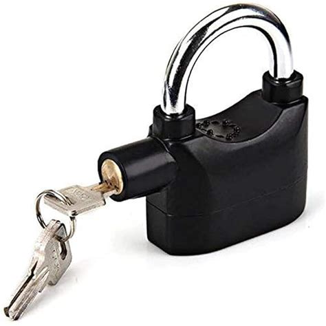 Wib Siren Alarm Padlock Security System Door Motor Bike with Keys Lock ...