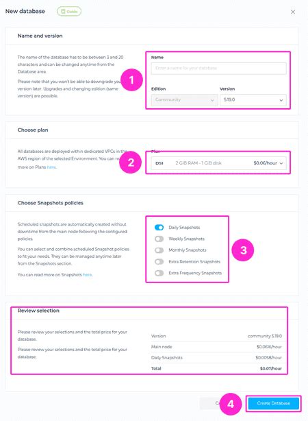 Creating a New Database 的图像结果