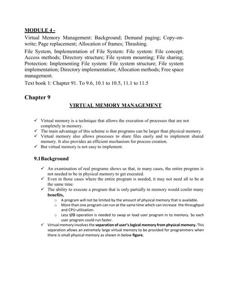 Image result for OS Module 4 Ktu Notes