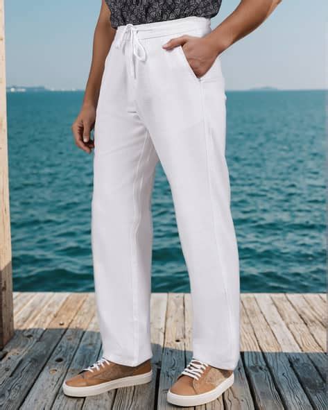 Buy White Trousers & Pants for Men by Shein Online | sheinindia.in