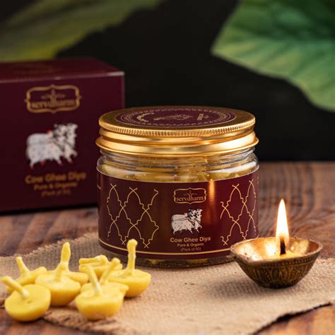 Pure Cow Ghee Diya - Set of 50 Pieces – ServDharm