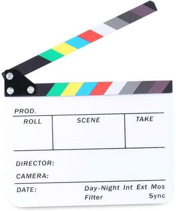 Futurekart Director's Film Clapboard Acrylic Plastic Cut Action Scene ...