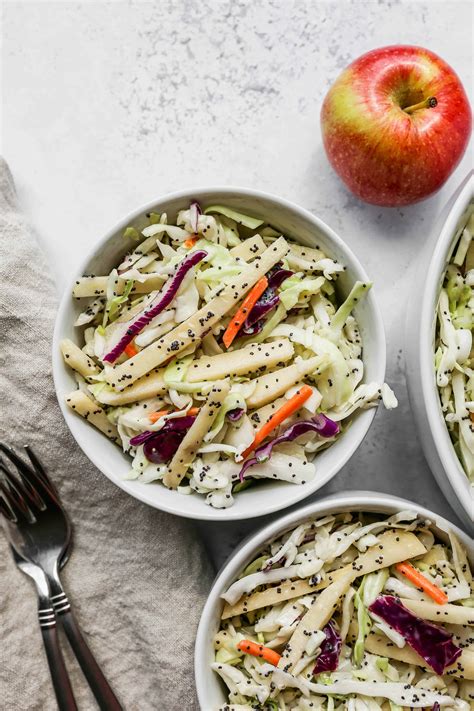 Easy Apple Slaw with Poppyseed Dressing - Small Farm Big Life