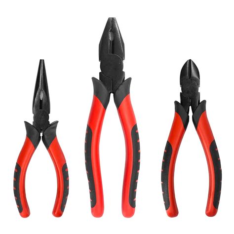Yonzhenlite 3-Pieces Mini Pliers Set, Diagonal Plier, Linesman Plier ...