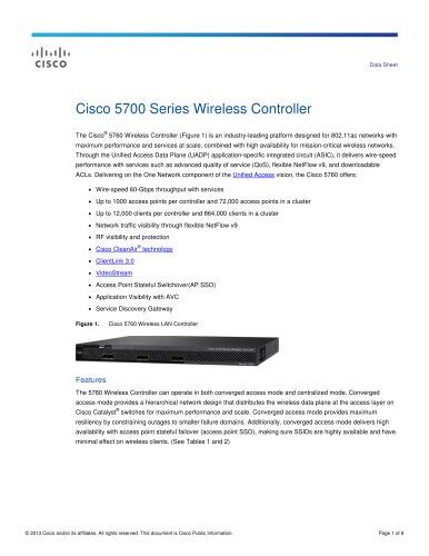 Cisco Catalyst 9800-L Wireless Controller - Cisco Systems - PDF ...