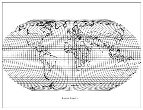 The Robinson Projection – Robinson Map Library