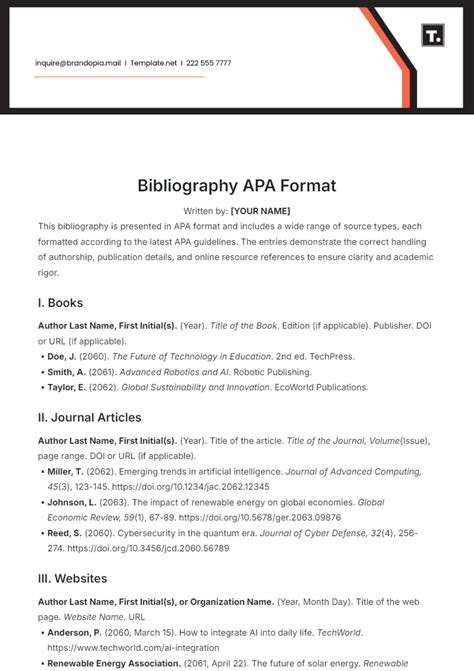Image result for APA Bibliography Format