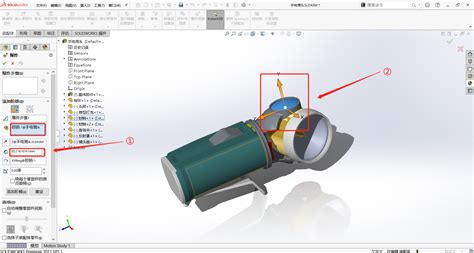 Simulate Explosion SolidWorks 的图像结果