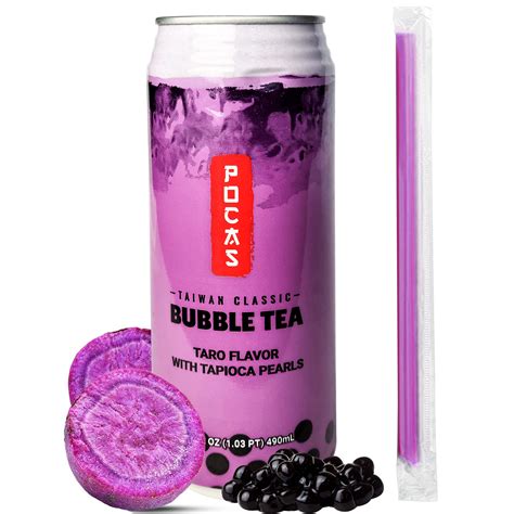 Buy POCAS BUBBLE TEA, Classic Taiwan Style Milk Tea with Tapioca Pearls ...