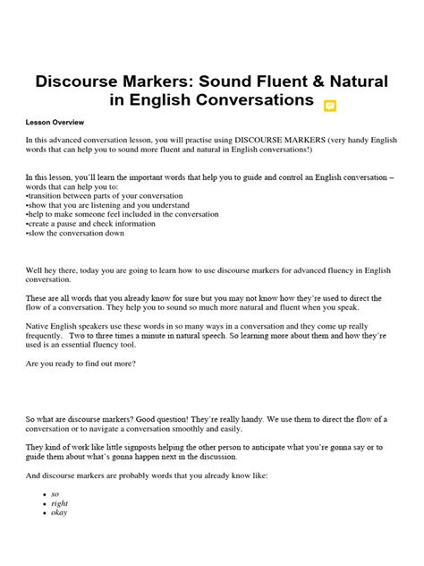 Image result for How to Use Discourse Markers