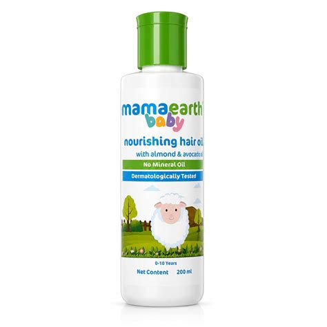 Buy Mamaearth Nourishing Baby Hair Oil, with Almond & Avocado Oil - 200 ...