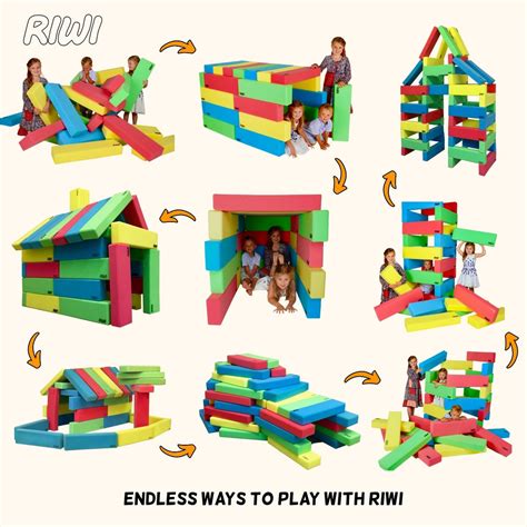RIWI XXL Building Blocks - gigantyczne, miękkie klocki dla dzieci – RIWI buildit