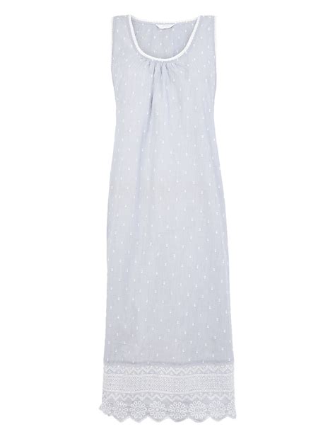 Buy Pure Cotton Embroidered Nightdress at Marks & Spencer