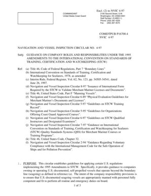 Fillable Online uscg To NVIC 4-97 - U.S. Coast Guard - uscg Fax Email ...
