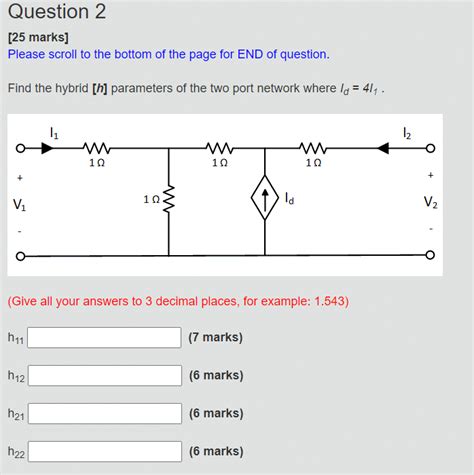 Image result for Two Port Network H-Parameters