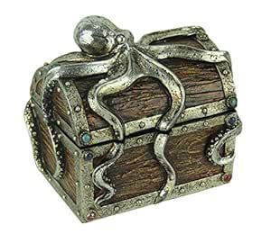 Buy DeLeon Collections Guardian Octopus On Deep See Treasure Chest ...
