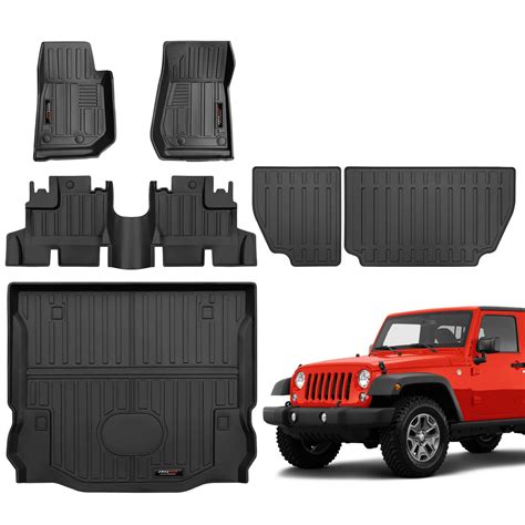 Jdeymat All Weather Floor Mats & Cargo Liner & Backrest Mat for 2007 ...