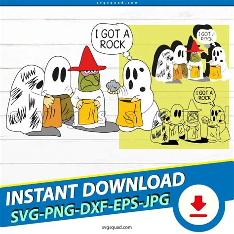 I Got A Rock SVG PNG, Peanuts Halloween Charlie Brown