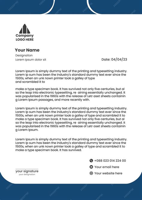 Letter Header Format 的图像结果