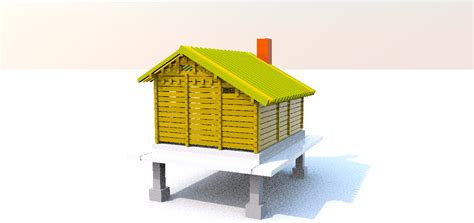 Log Cabin Scale Model 的图像结果