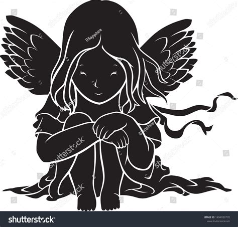 Baby Angel Silhouette