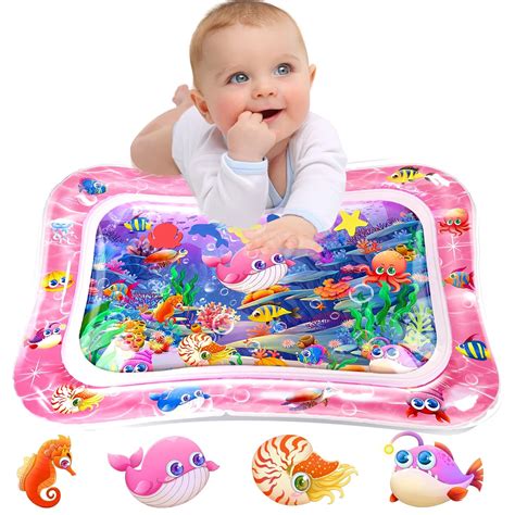 Amazon.com : Infinno Tummy Time Mat Premium Baby Water Play Mat for ...
