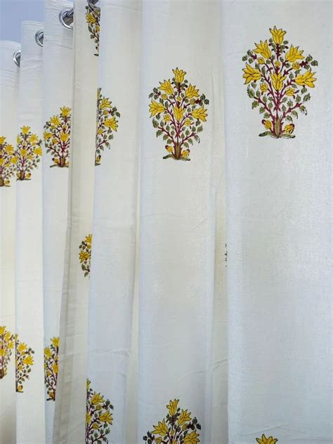 HB 9 Feet Curtain - 9 Feet Handblock Printed Curtain Set Manufacturer ...