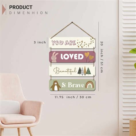 MDF Wood Wall Hangings for Kids Room Wall Decor – Kotart