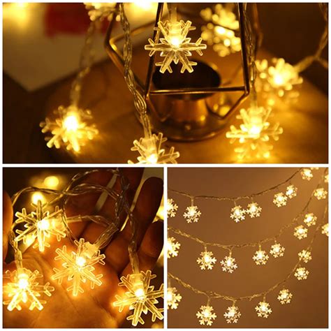 Image result for LED Snowflake Light String