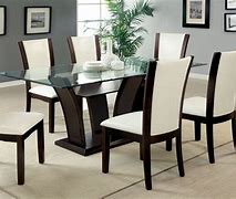 Image result for Glass Dining Room Tables for 6