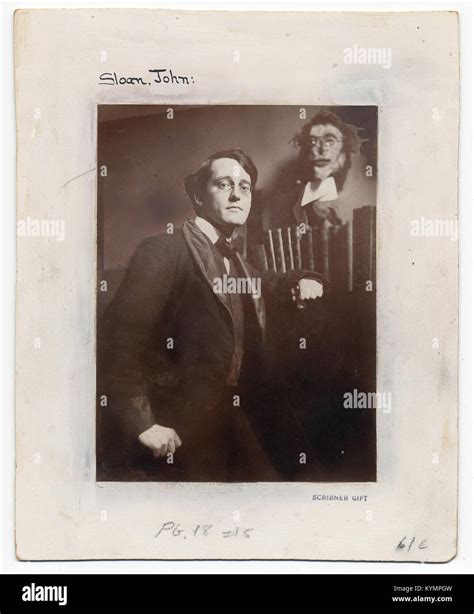 A photograph of John Sloan, a prominent American painter known for his ...
