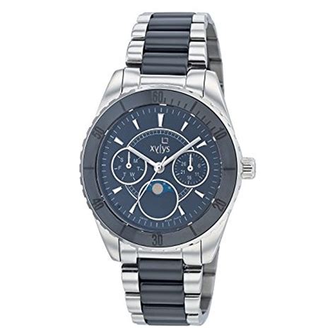 Buy Online Xylys Swiss Analog Moonphase Black Dial And Bimetal Strap ...