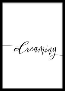 Colossal Art House Dreaming Quote Motivational Art Framed Poster ...