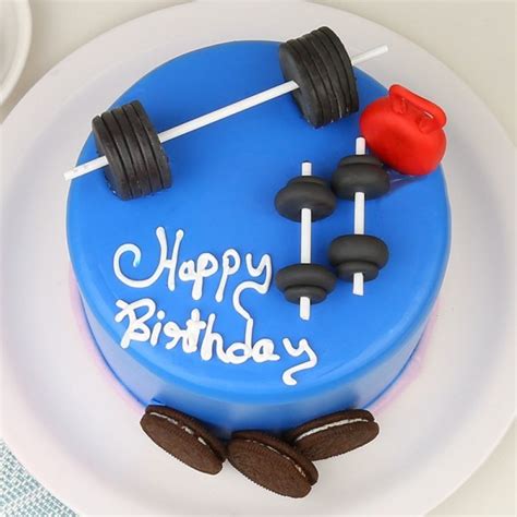 Gym Fitness Cake | Cake Design For Gym lovers - Chocolaty.in