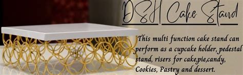 Buy DSH Metal Cake Stand 8 Inch Cake Cutting Display Stand Multipurpose ...