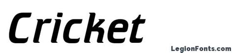 Cricket Font Download Free / LegionFonts